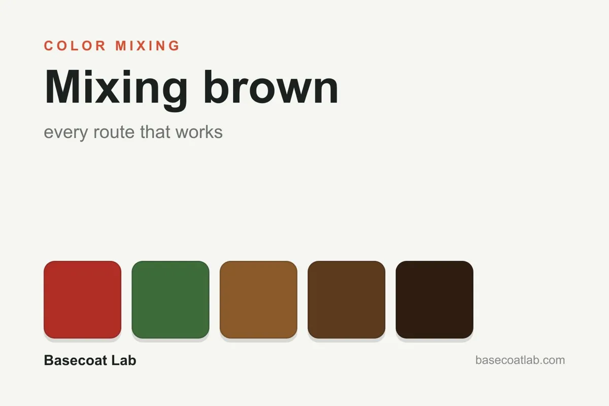 What Colors Make Brown Paint? Every Mix That Works